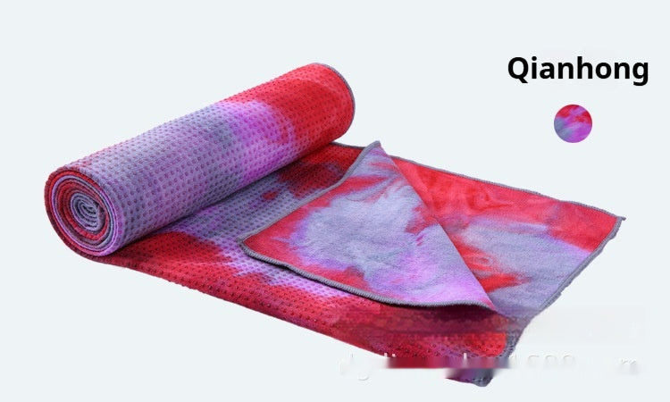 Fitness Towel Non-slip Exercise Drape Multi-color Tie-dye Yoga Towel