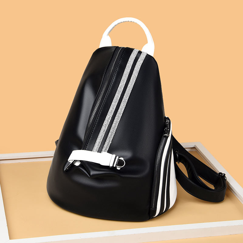 Korean-style Fashionable Cowhide Womens Backpack