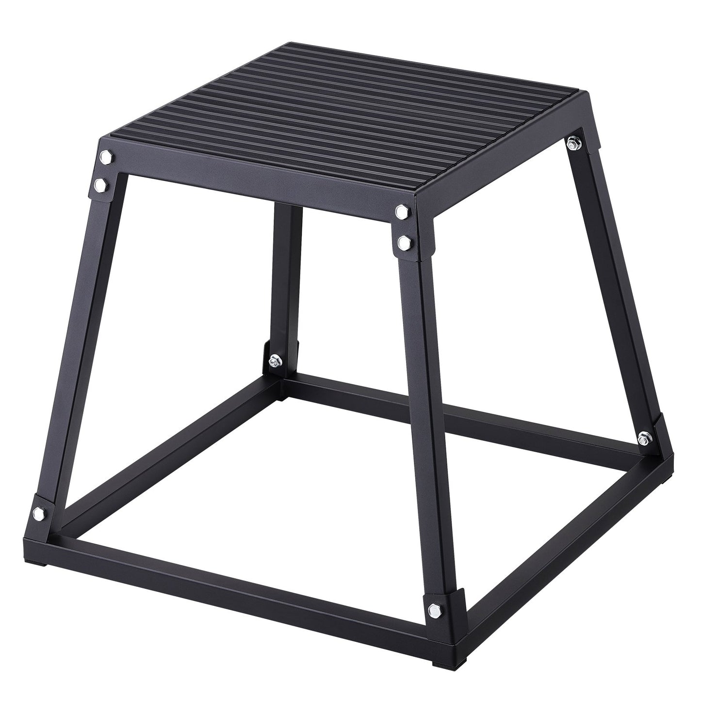 Plyometrische Sprungbox, 458 Mm Plyo-Box, Plyometrische Plattform Plyobox Schwarz, Rutschfeste Fitness-Übungs-Step-Up-Box Für Heimtraining, Konditions-Krafttraining, Oberschenkel Trainieren