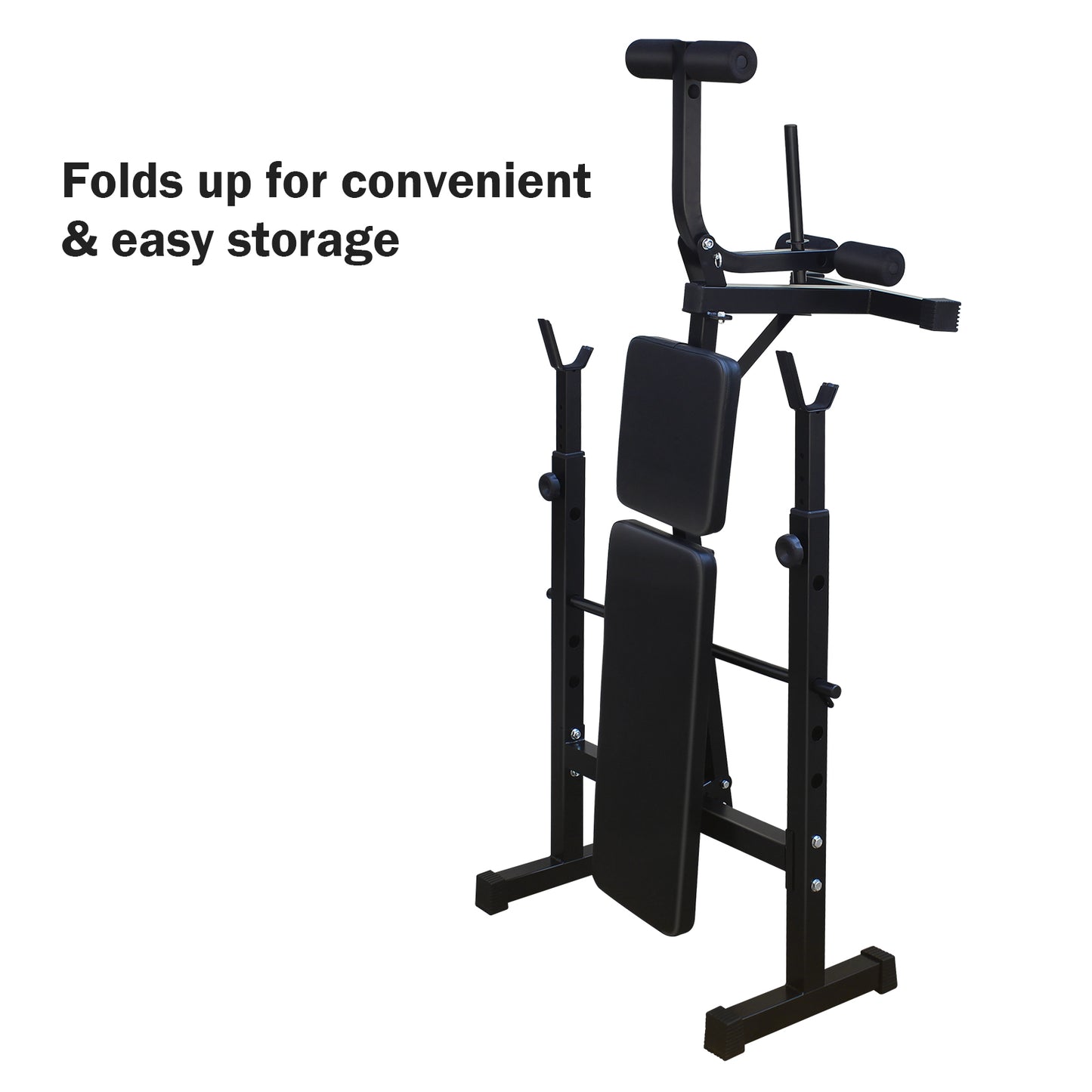 Olympic Weight Bench, Bench Press Set With Squat Rack And Bench For Home Gym Full-Body Workout