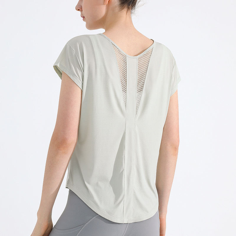 Womens Quick-Dry Sports T-Shirt Yoga Apparel