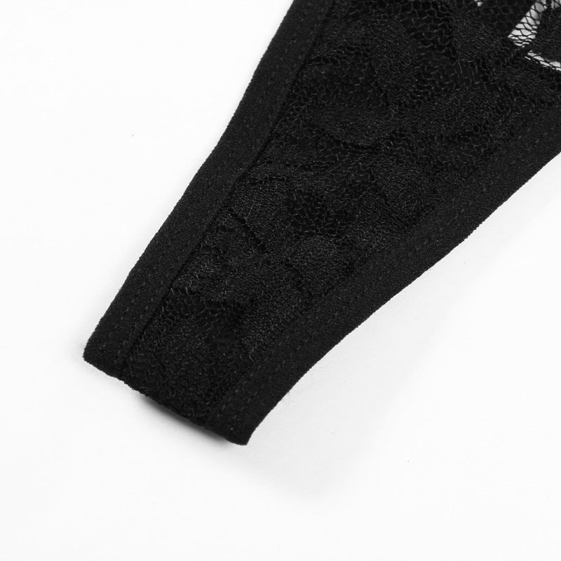 All-match Lace Beauty Back Halter Underwear Dress Suit