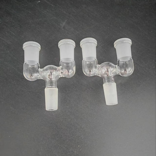Borosilicate Glass Crafts Ornaments 14mm Plug Tee H Accessories