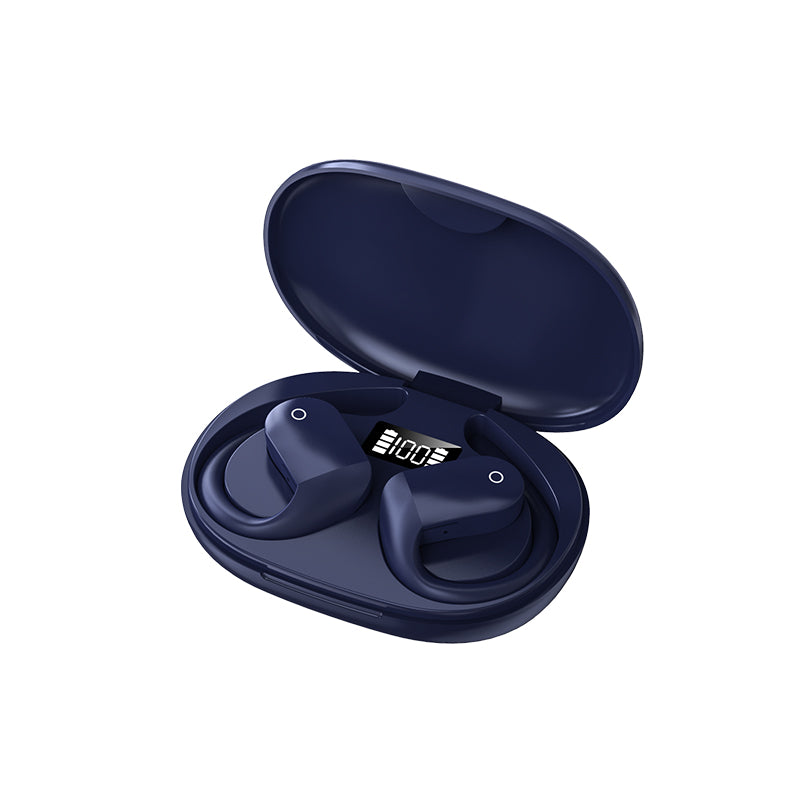 Open Ear Bluetooth, Wireless Headphones Sport Over Earphones Built-in Mic With Ear Hooks  Case Ergonomic  For Running Fitness