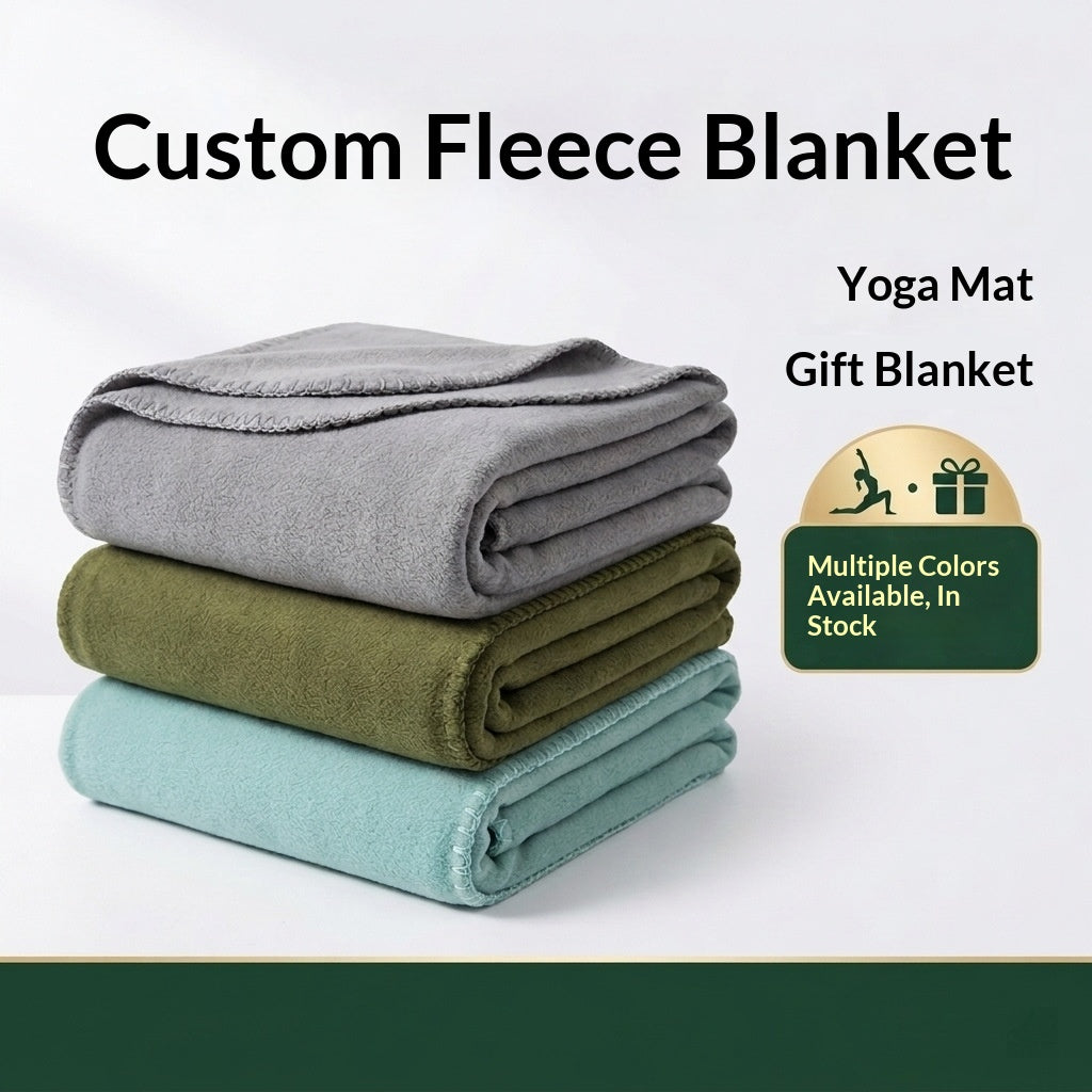 Household Fleece Double-Sided Outdoor Blanket