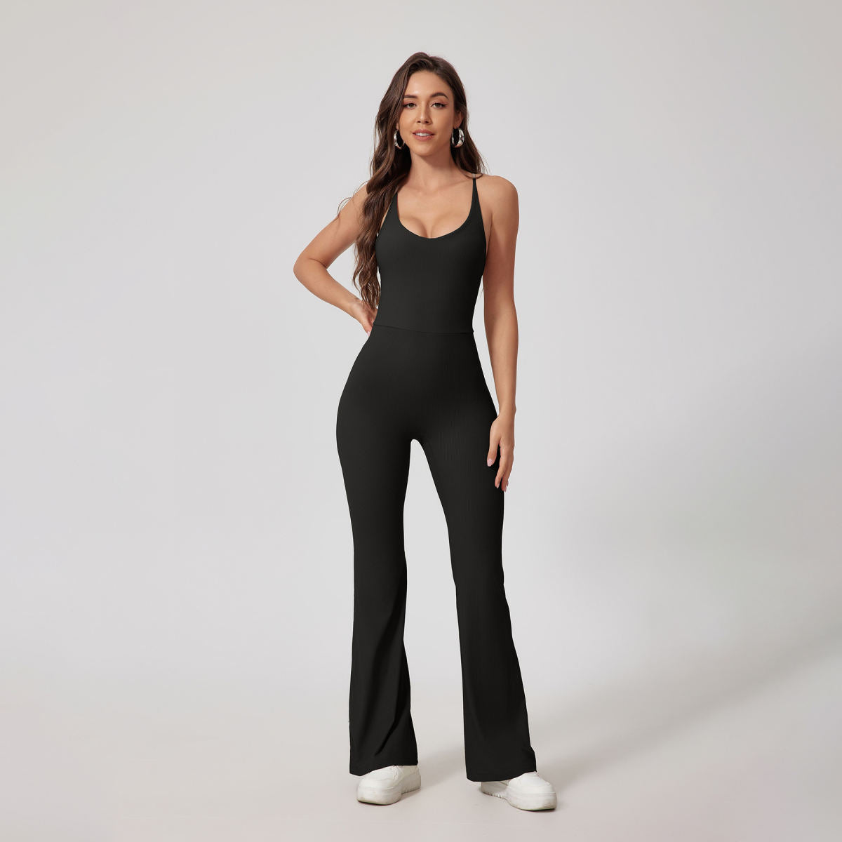 Tight Yoga Hip Lifting Sport Fitness Jumpsuit