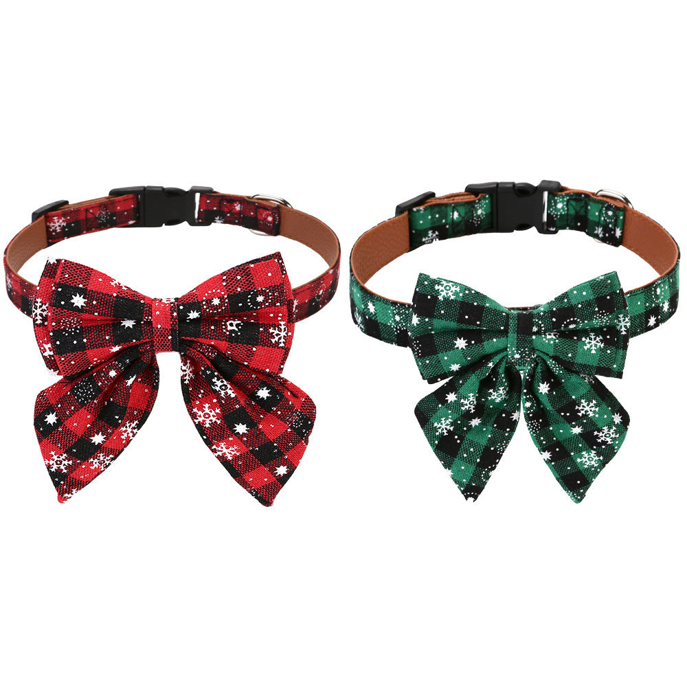 Dog Accessories Bow Tie Dog Collar Christmas Pet Collar