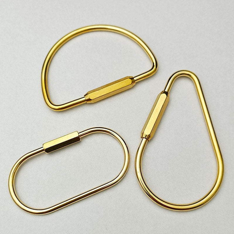Metal Key Ring Screw Buckle Accessories