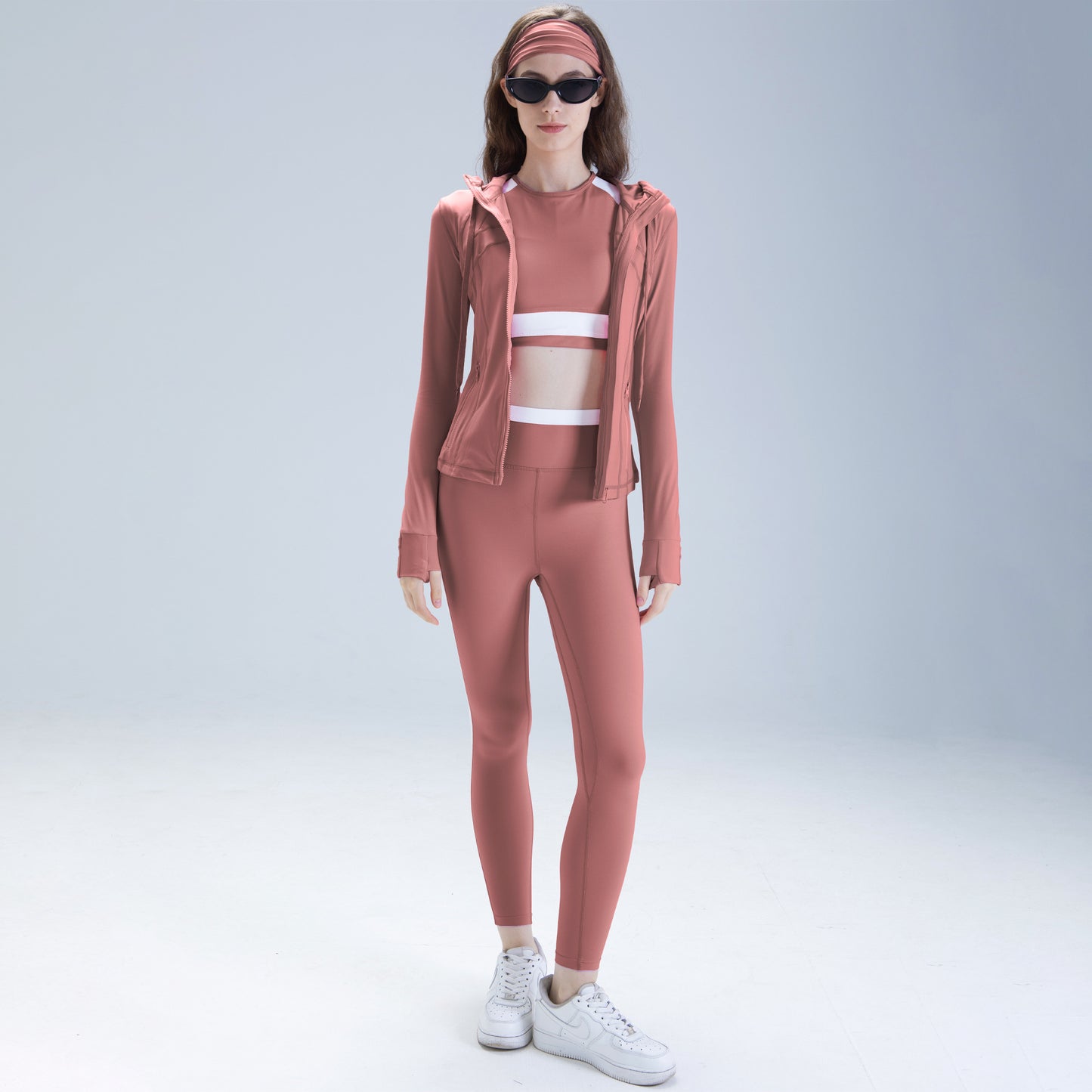 Yoga Wear Nude-Feel Fitness Apparel Long-Sleeve Running Top Quick-Drying Shirt Womens Pilates Jacket