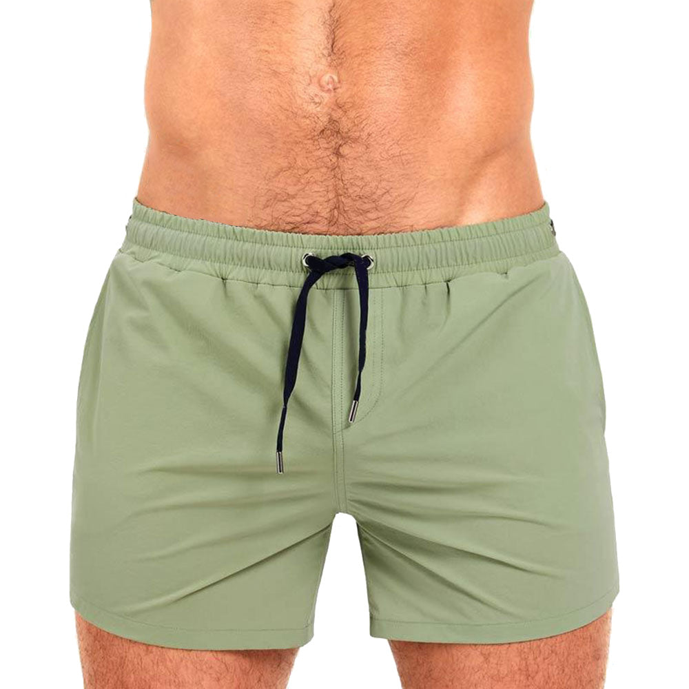 Mesh Lining Swimming Sports And Fitness Shorts