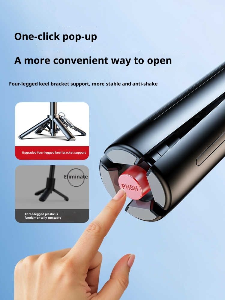 Selfie Stick Mobile Phone Holder Floor Tripod Travel Portable