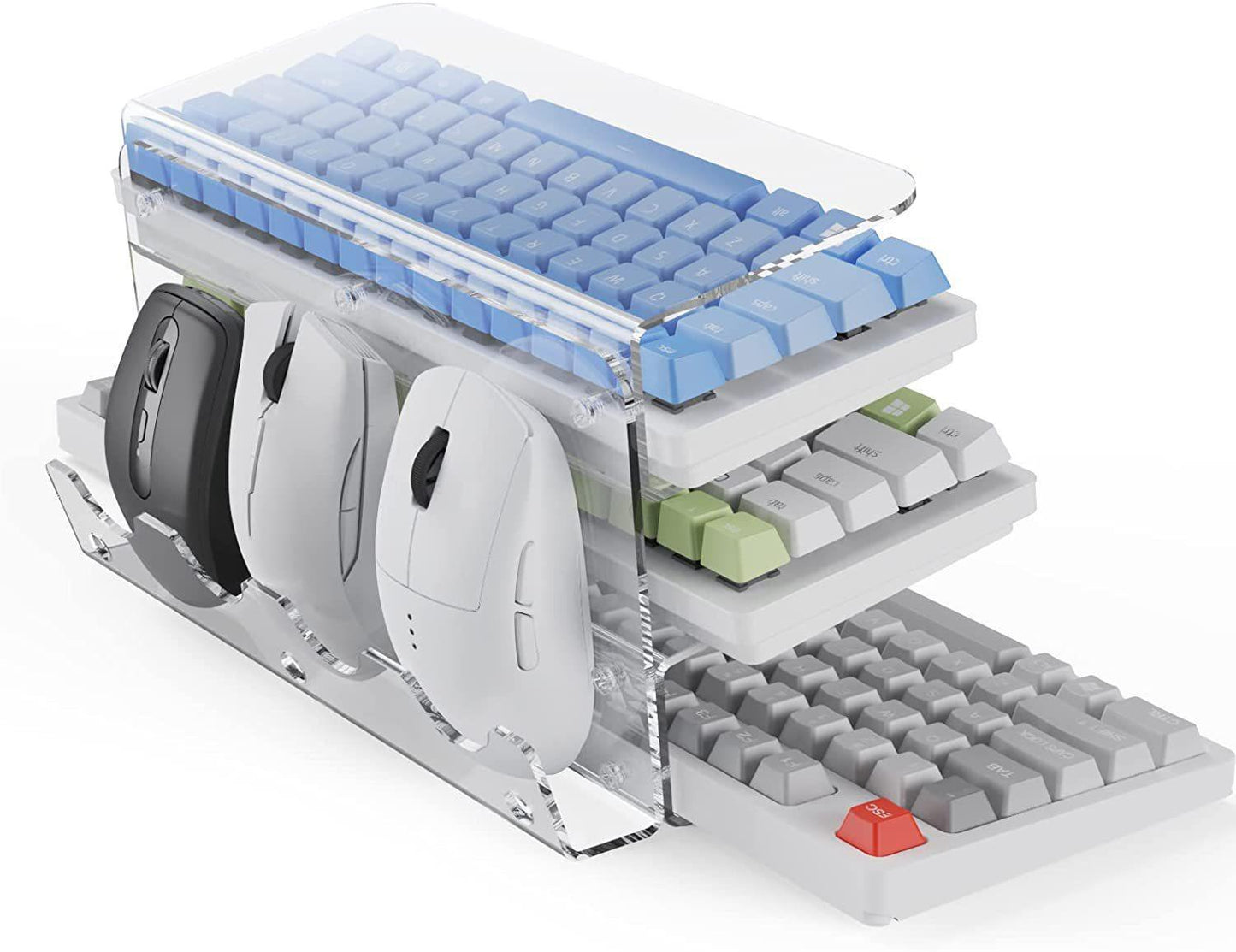 Tray Height Increasing Inclined Computer Keyboard Holder Bracket