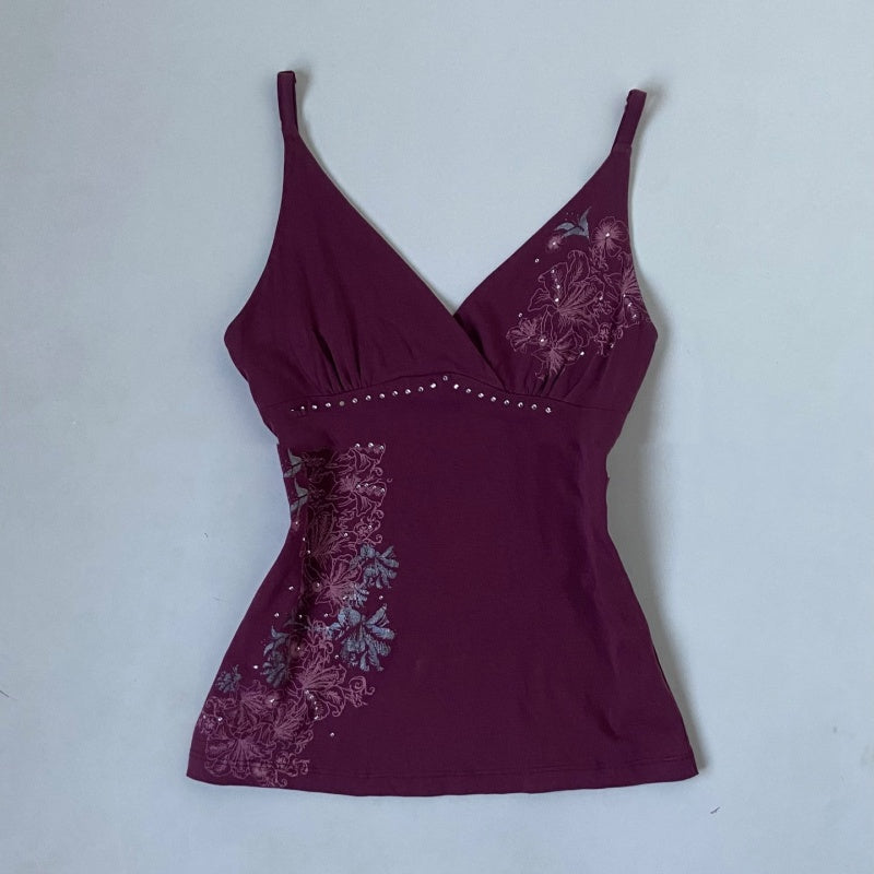 SpringSummer New Arrival Womens Slim-Fit Strapless Top With Resort-Style Print