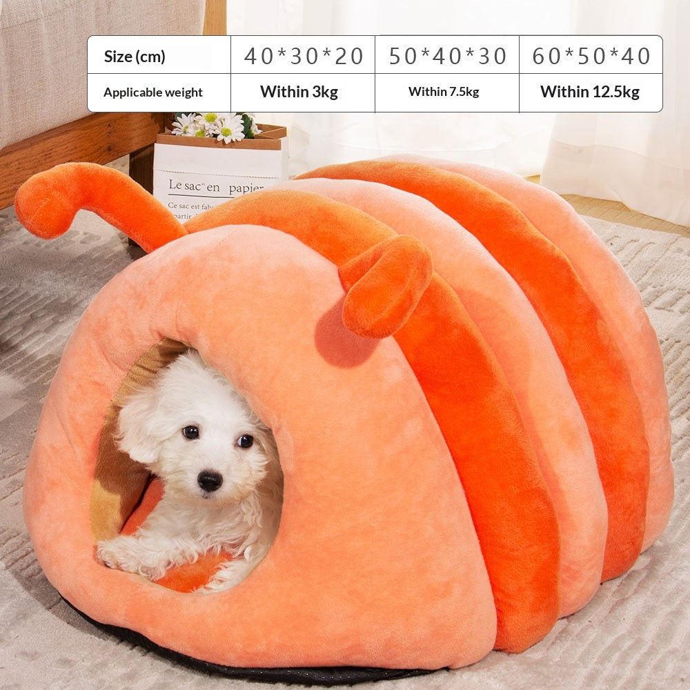 Cute Shark Cat Bed Dog Bed Plush Toy Pet Warm Nest