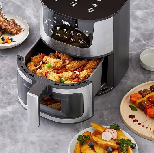 Digital Air Fryer 7L Visible Oil Free Kitchen Cooker Frying Low Fat Mini Oven