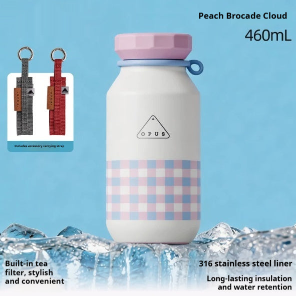 Outdoor Portable Tea-Brewing Couples Insulated Water Bottle