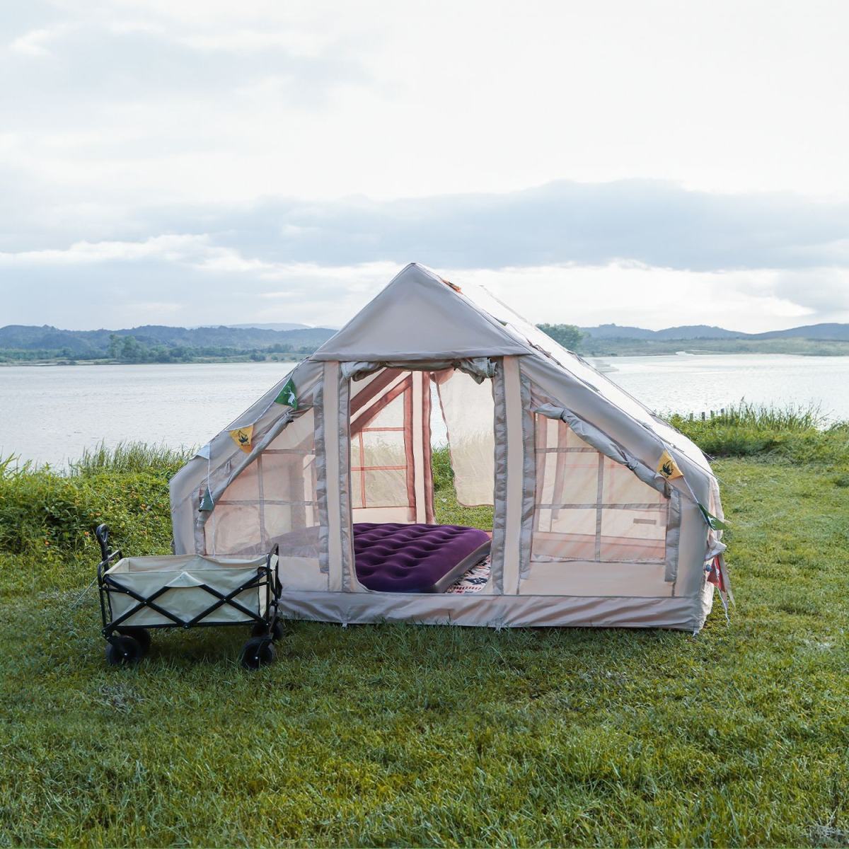 Lightweight Inflatable Tent For Outdoor Camping