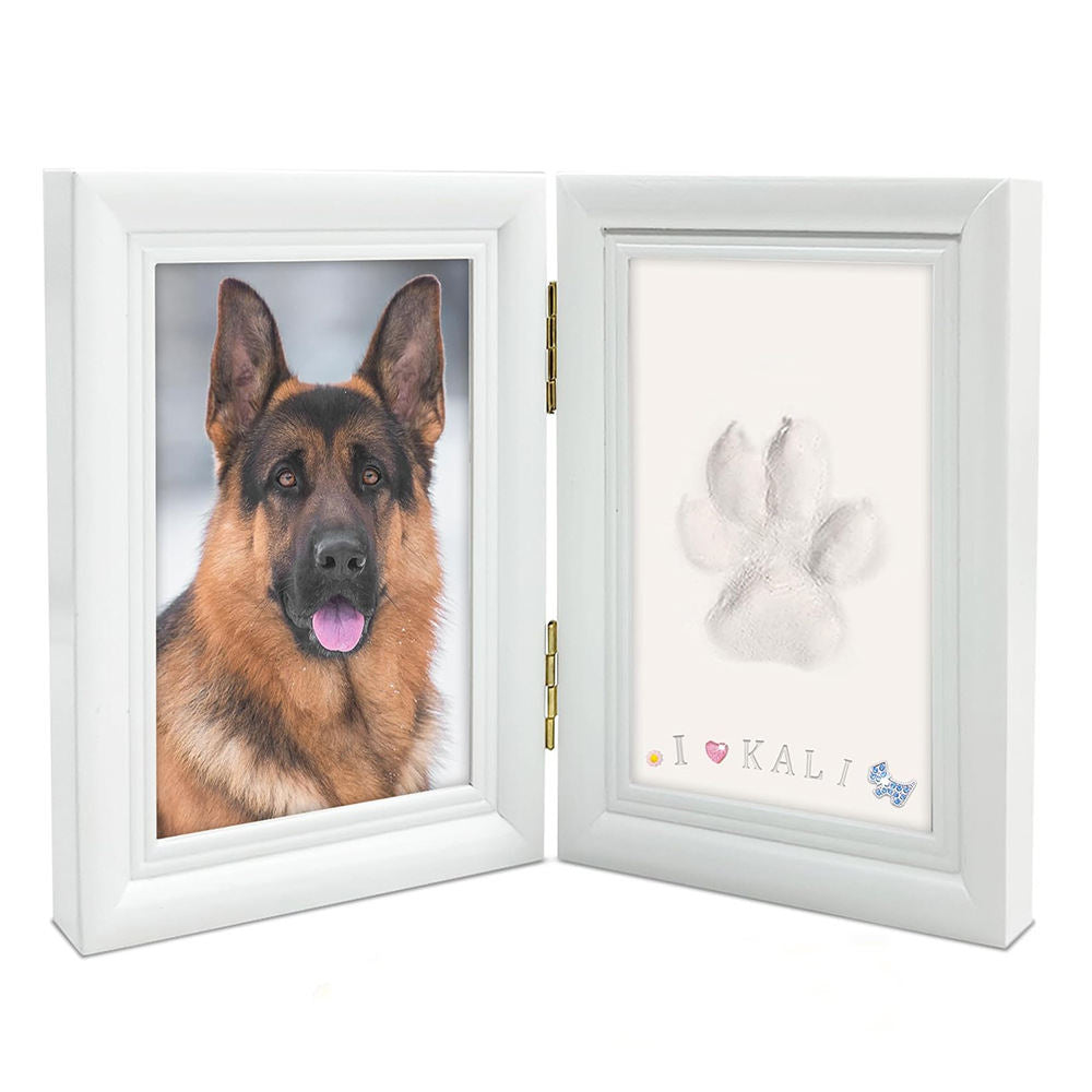 Footprint And Handprint Ink Pad Foldable Tabletop Pet Paw Print Memorial Photo Frame