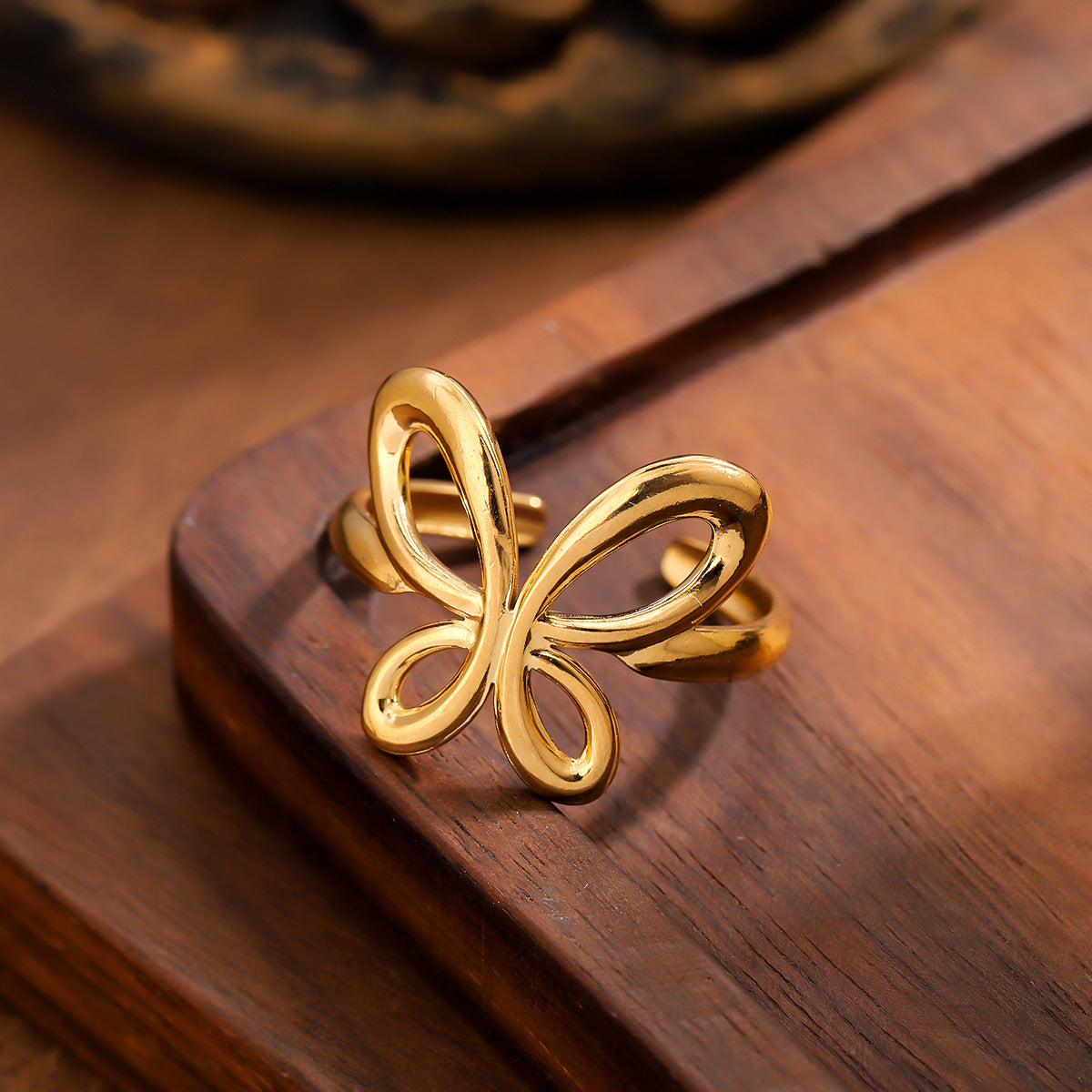 Gold-Plated High-Fashion Ring For Women