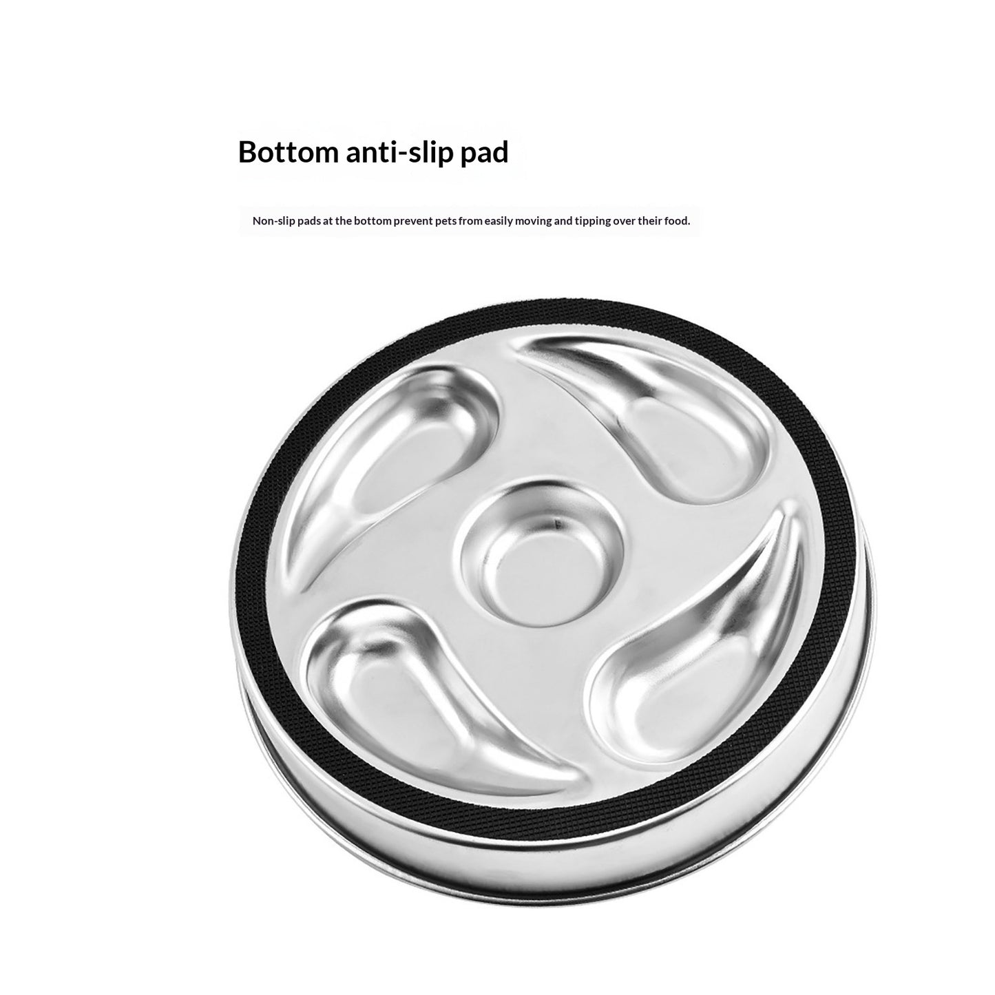 Pet Bowl Slow-feeding Bowl Dog Bowl Stainless Steel Water Bowl