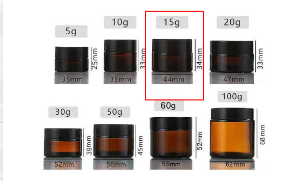 Amber Glass Cream Jar For Light-sensitive Products