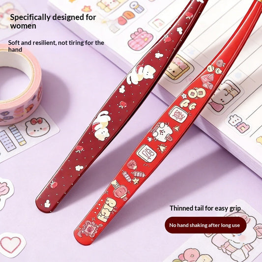 Tweezers Planner Accessories And Creative Stationery Tool Golden Feather Clip