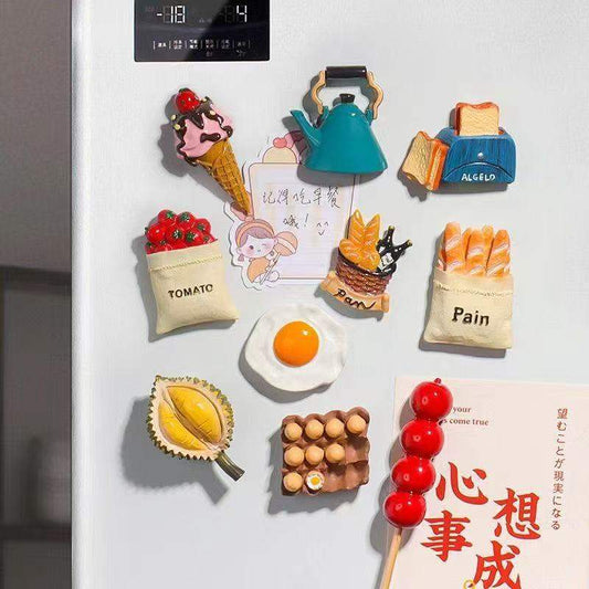 3D Food Toy Decorative Creative Magnetic Stickers