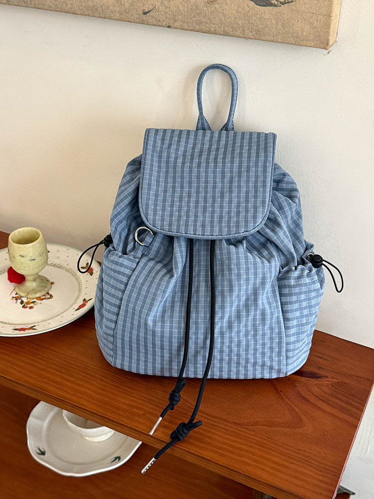 Korean-style Lightweight Nylon Streetwear Backpack