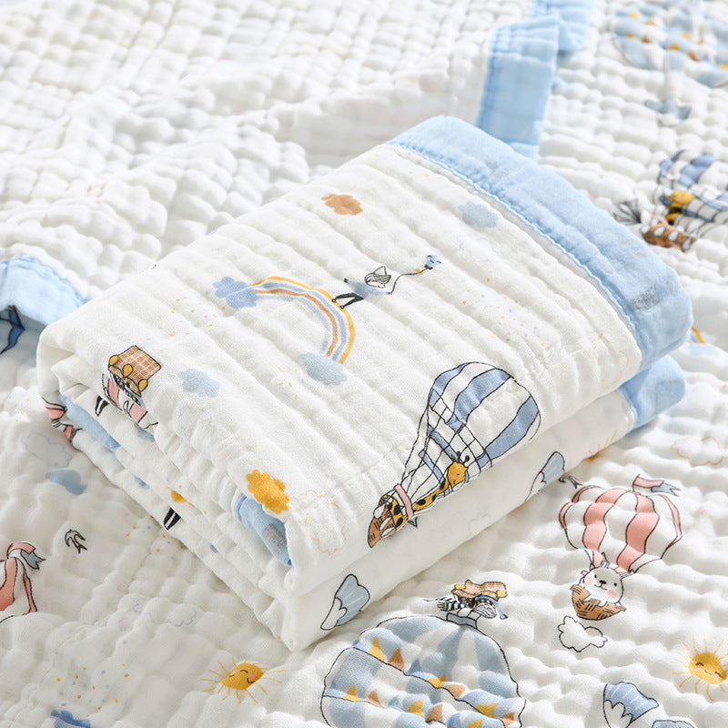 Baby Bath Towel Six-layer Pure Cotton Gauze Blanket