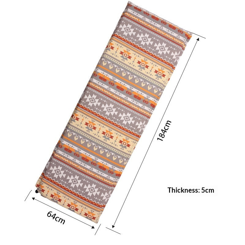 Outdoor Leather-fleece Thickened Self-inflating Mat