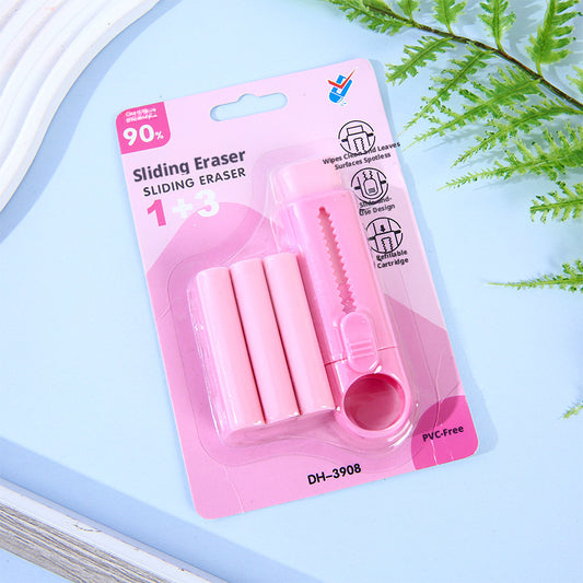 Push-pull rubber-body + replacement core *3-pink-1 set