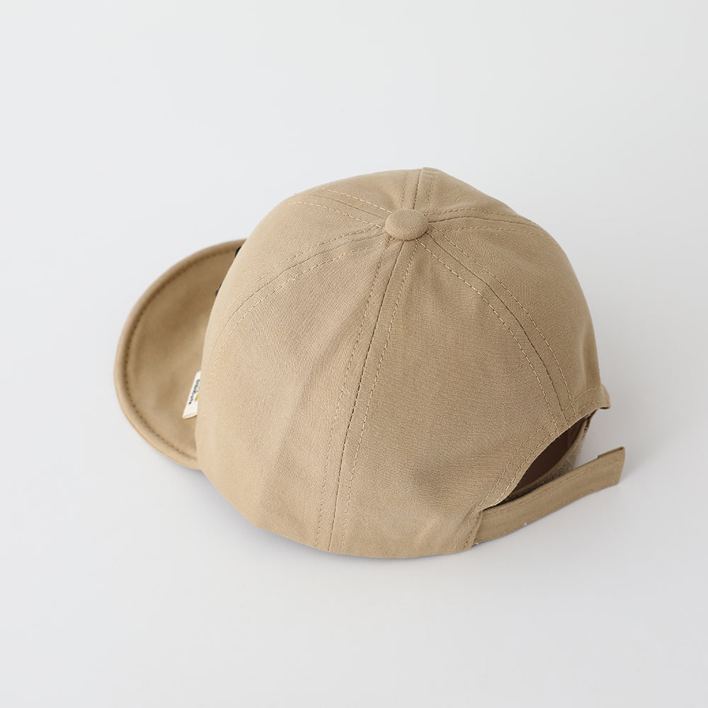 New Children's Solid-color English Three-dimensional Embroidered Adjustable Trendy Fashion Soft-brimmed Baseball Cap Suitable For Outdoor Travel And Sports