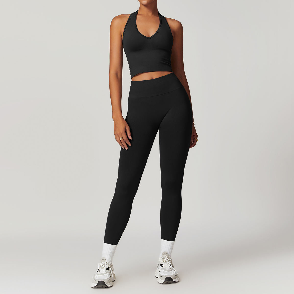 Women's Sports Suit Thread Waist And Hip Lifting Yoga Suit