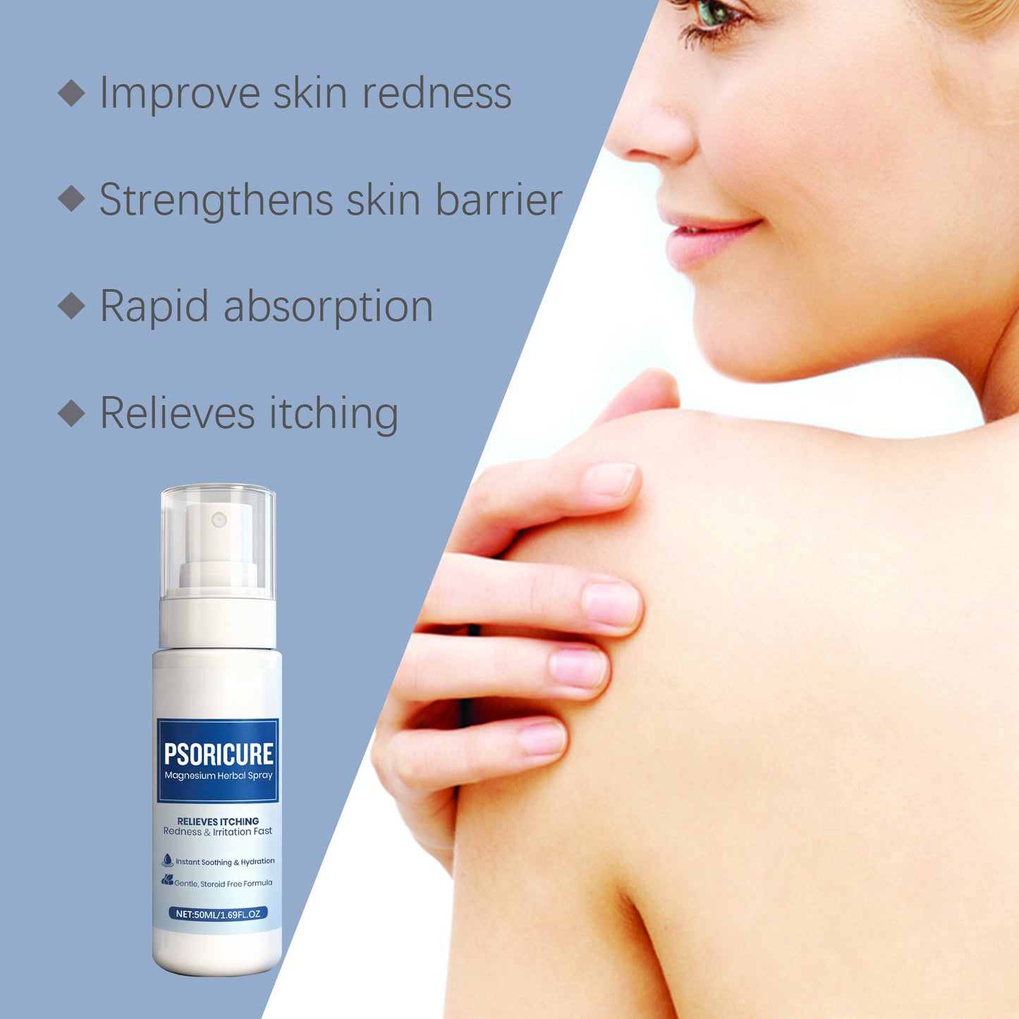Gentle And Nourishing Magnesium Herbal Care SprayRefreshing And Moisturizing