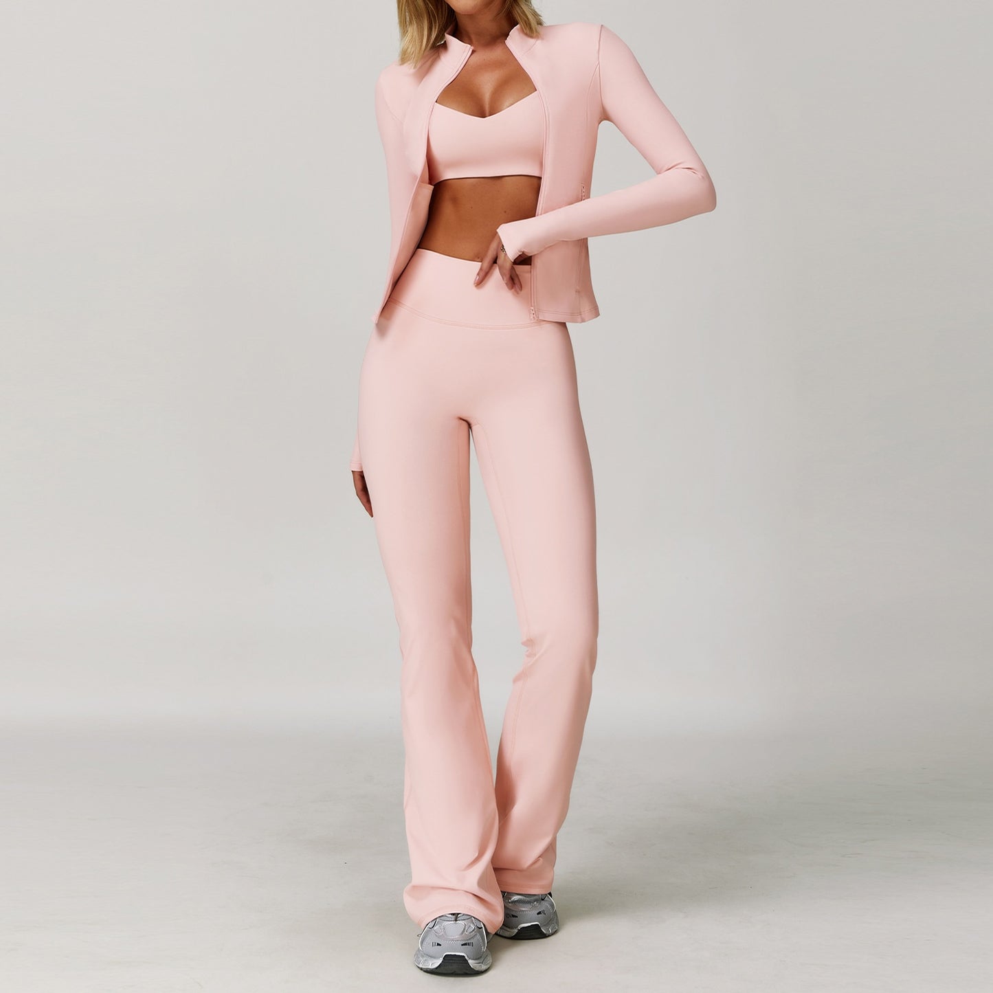 Tight Quick-drying Fitness Yoga Outdoor Running Sports Three-piece Suit