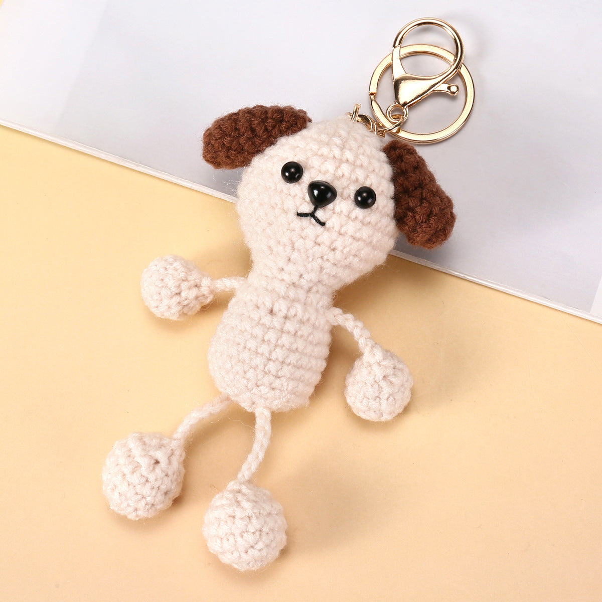 Knitted Ornament Doll Keychain Little Bear Pendant Gift