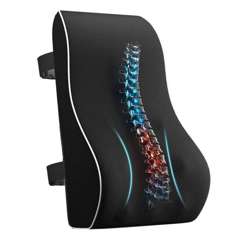 Lumbar Back Support Cushion Car Seat Wheelchair Office Chair Pillow Memory Foam.
