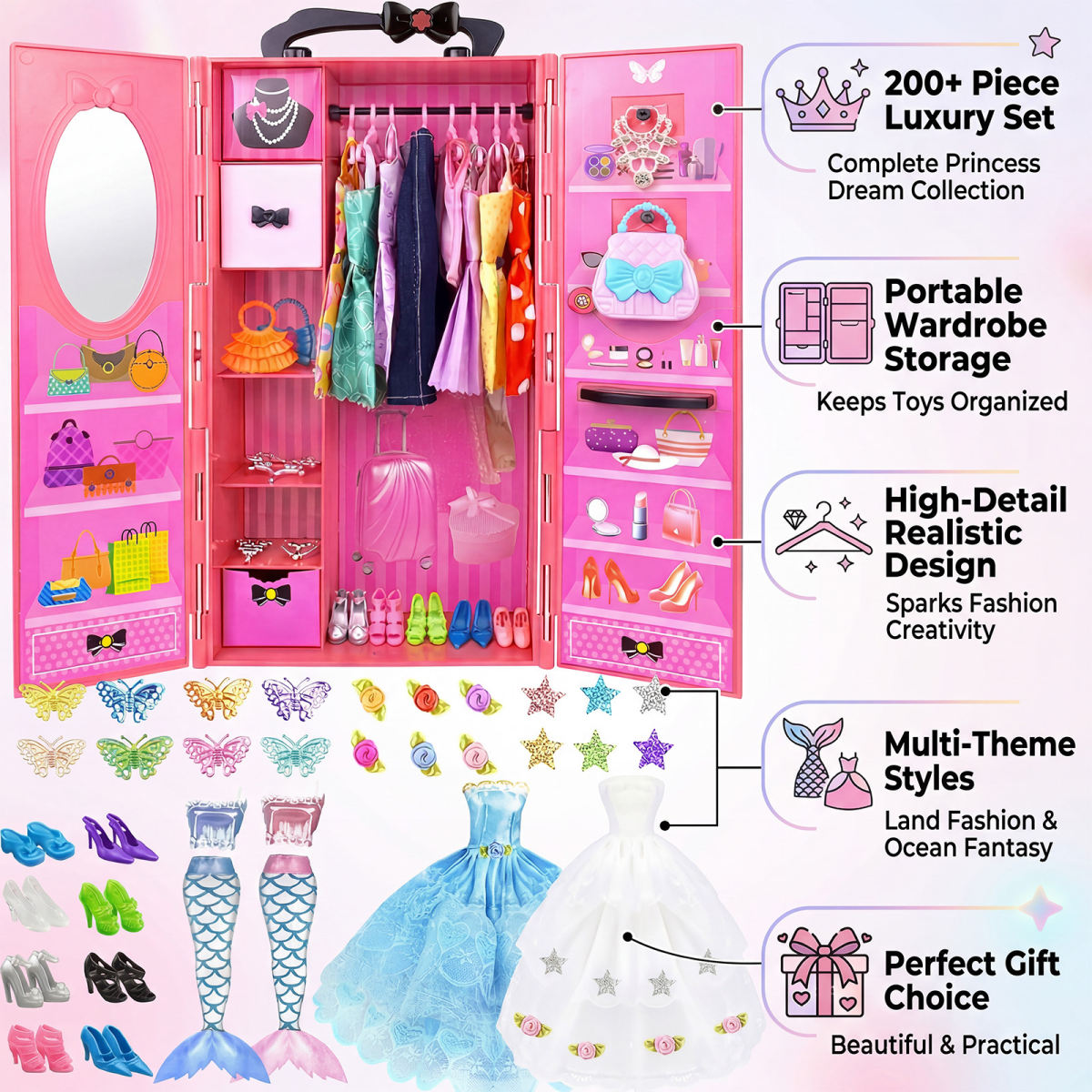 84-piece Collector’s Set—variety Of Miniature Accessories For Decorative Display—party Favors