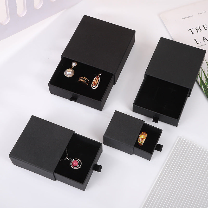 Fashion Jewelry Packaging Box Craft Paper Drawer