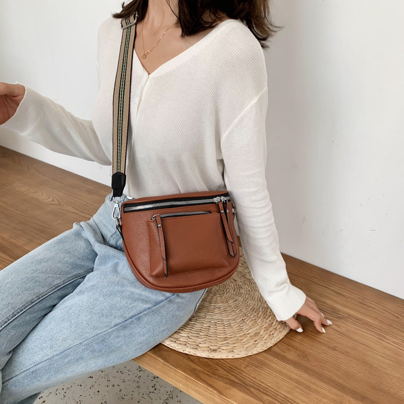 New Stylish Soft-leather Crossbody Bag For Women Casual And Versatile
