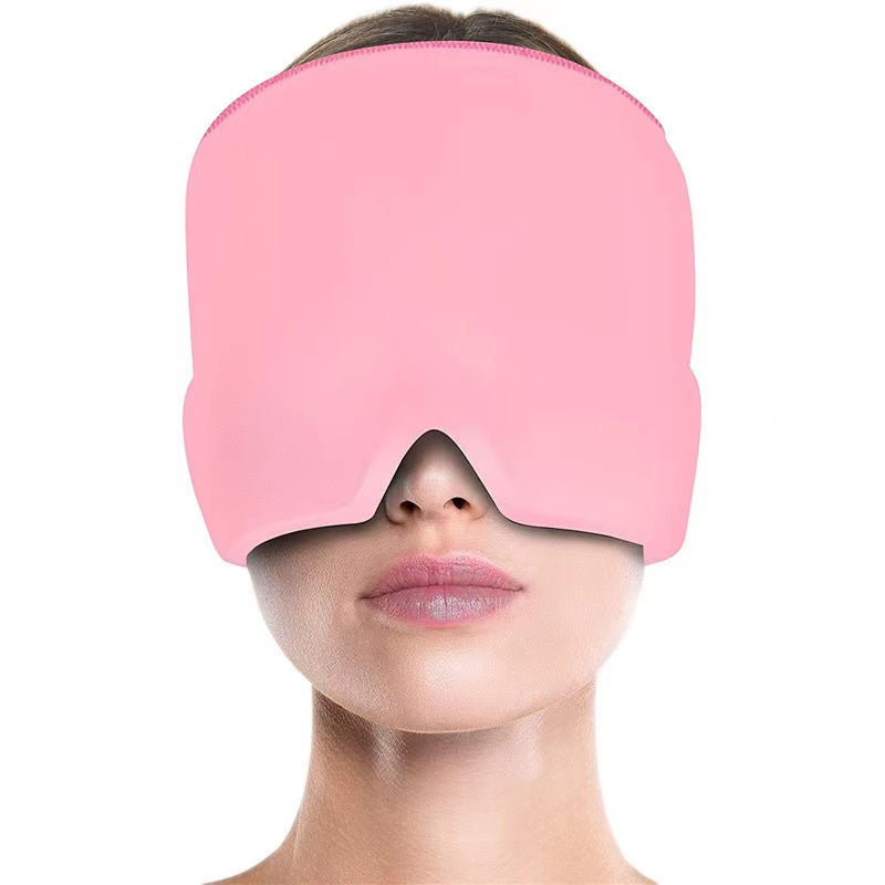 Gel Mask Ice Compress Head Cover Physical Cooling Relieve Headache