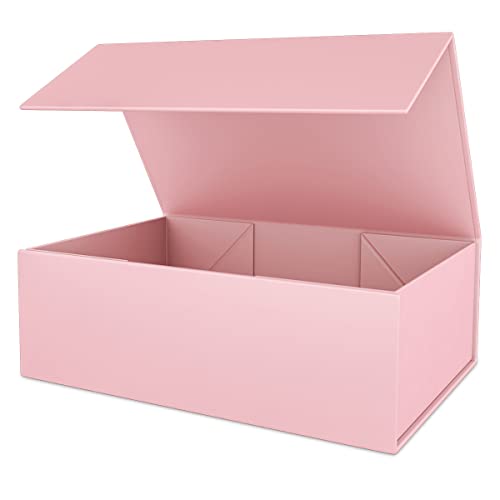 Pink Gift Box 10" x 6" x 3" with Magnetic Closure Lid Gift Boxe for Presents,Bridesmaid Gifts Boxes,Cute Box,Birthday Gift...