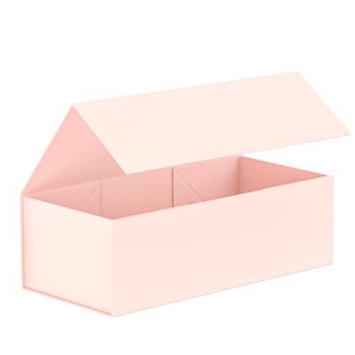 MONDEPAC Gift Box 12" x 6" x 4",Large Gift Box with Lid, Pink Boxes for Presents,Birthday,Valentine's Day,Mother's Day,Chr...
