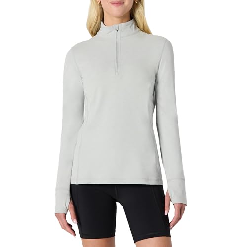 Amazon Essentials Women's Athletic Soft Performance Lightweight Quarter-Zip Long Sleeve Workout Top