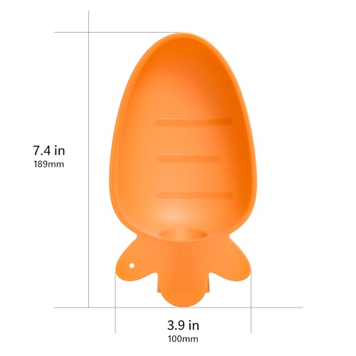 Li & Zhao Portable Dog Water Bottle Dispenser - Leak Proof Portable Water Bowl for Dog Foldable Carrot Water Bowl Travel S...