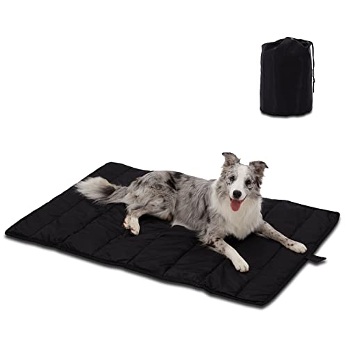 BDEUS Travel Dog Bed, Outdooor Camping Pet Mat, Portable Place Mat with Handle, Easy to Clean, Waterproof & Portable and O...