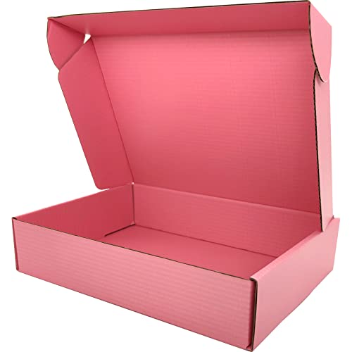 Lmuze 9x6x2 inches Small Shipping Boxes Set of 50 - Pink Mailer Corrugated Cardboard Boxes for Shipping Packaging Mailing ...