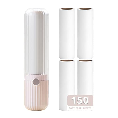 Sgdazo Compact Lint Roller with 150 Sheets - Portable Pet Hair Remover for Clothes, Furniture, and Travel Essentials House...