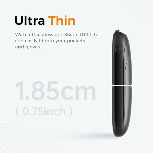OCOOPA Magnetic Hand Warmers Rechargeable 2 Pack, UL Safety Heat 100-126°F, 3-Settings, Pocket-Sized, Max. 8 Hrs Long Last...