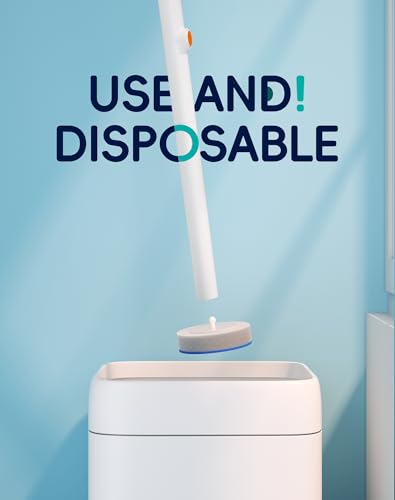 LFBEAR Disposable Toilet Cleaning System - Toilet Wand Kit with 18 High-Performance Refills, Wall Mounted Brush and Holder...